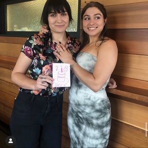 Topshop Grey Tie Dye Bandeau Dress sz 6